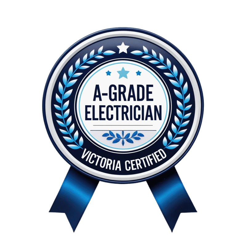 A-Grade Electrician Victoria Certified badge